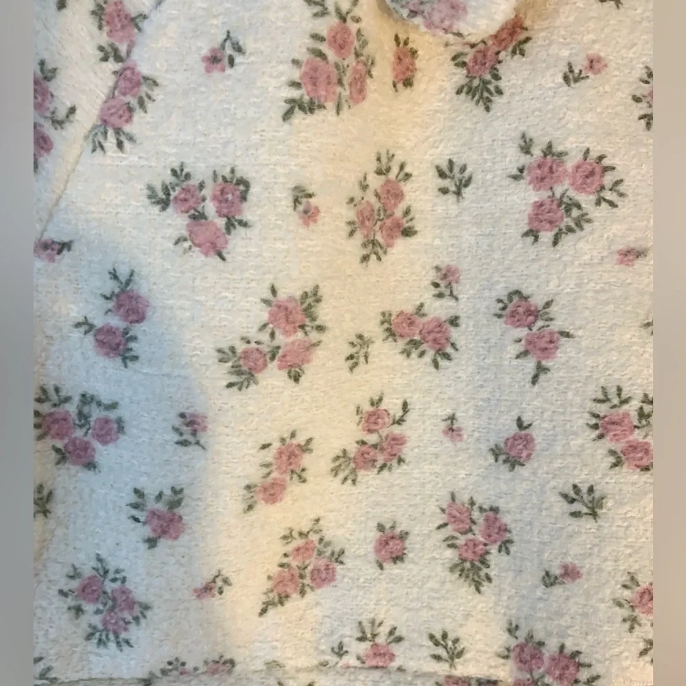 Sézane Leo wool blend coat little roses prairie NWT - Picture 9 of 11